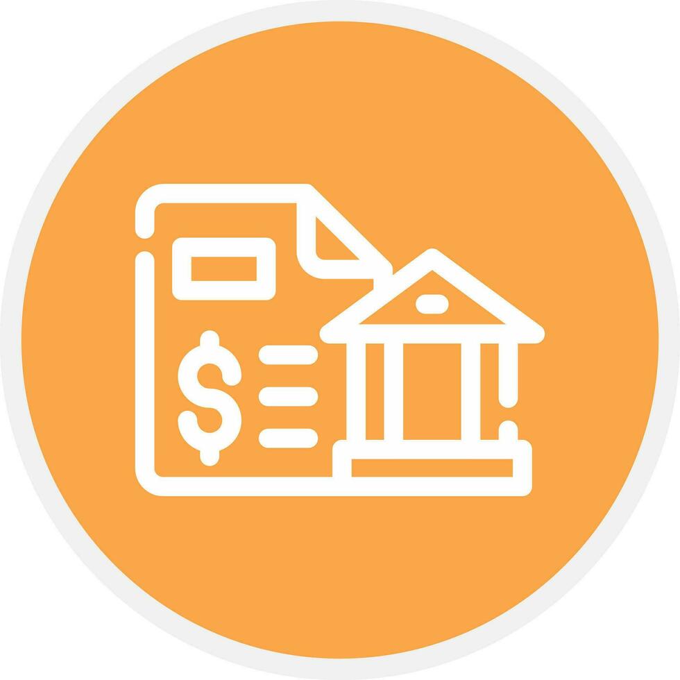 Bank Statement Creative Icon Design vector