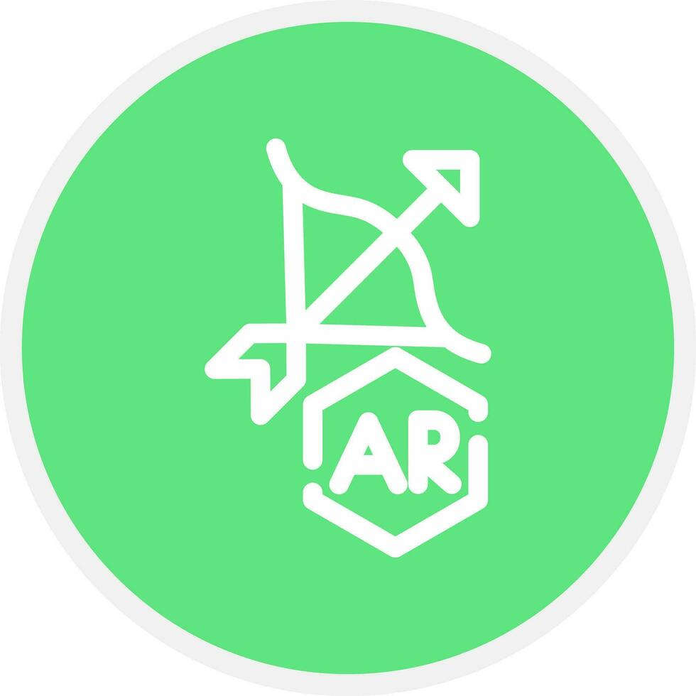 Ar Archery Creative Icon Design vector