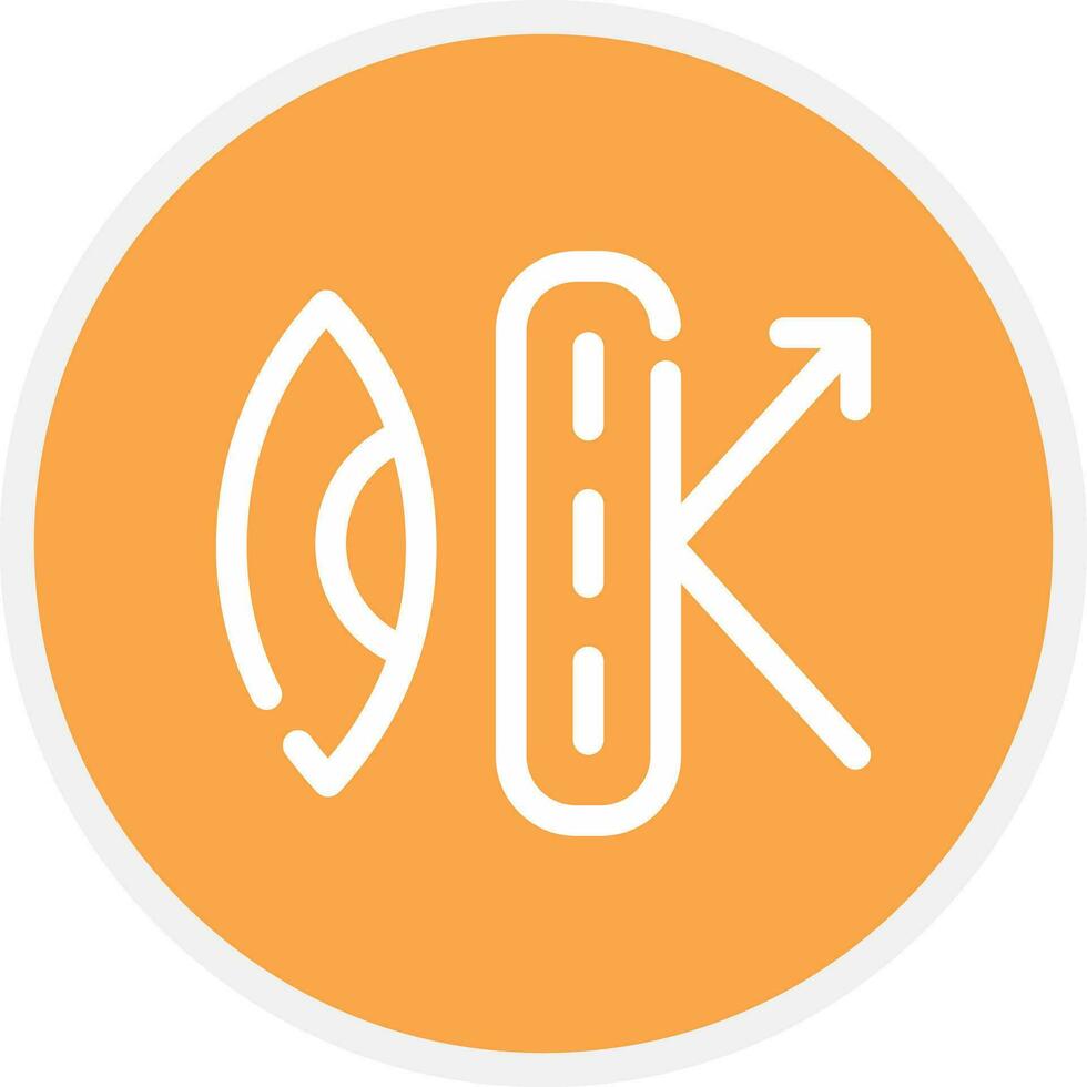 Anti-Reflective Coating Creative Icon Design vector
