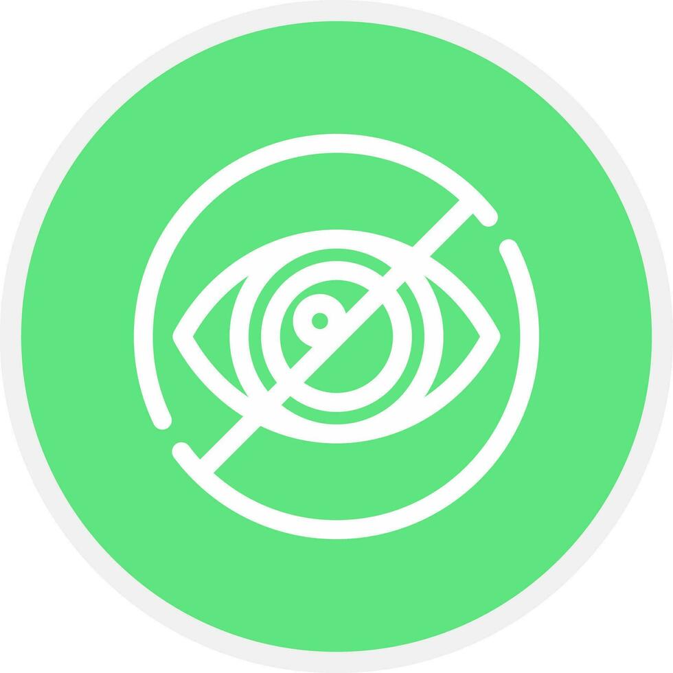 Legal Blindness Creative Icon Design vector