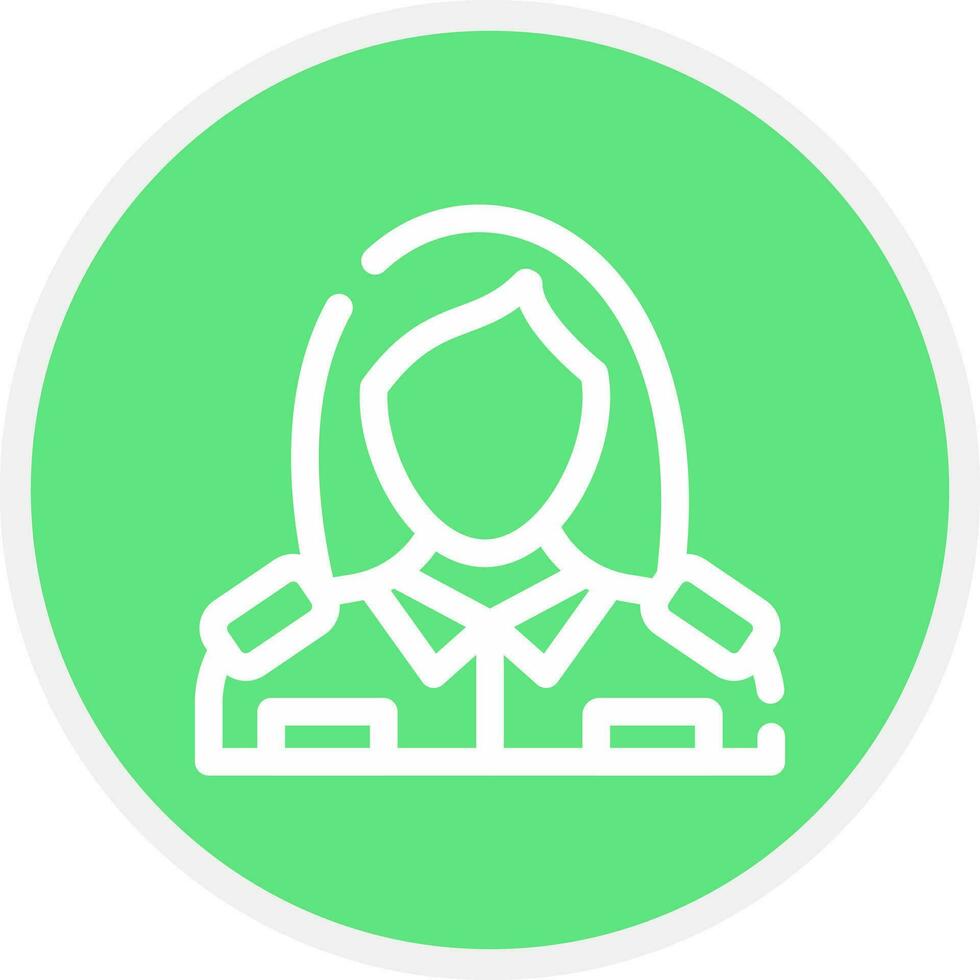 Lady Police Creative Icon Design vector