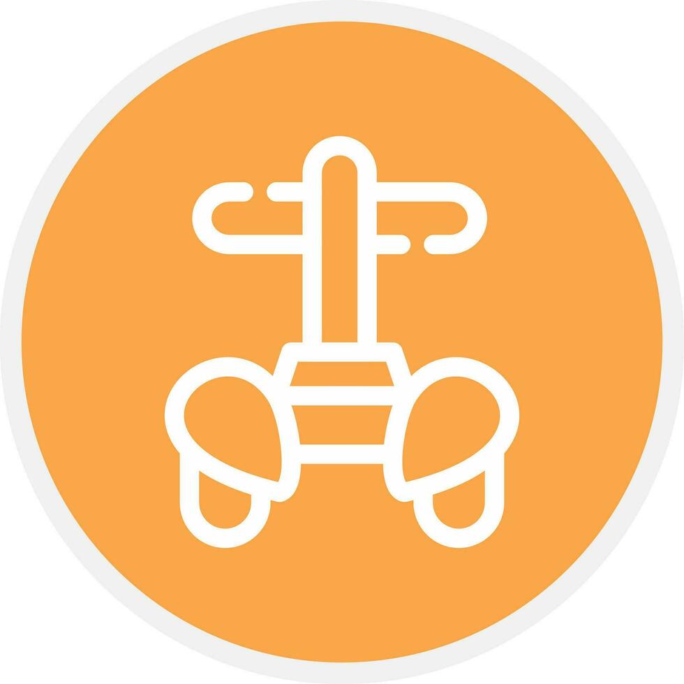 Police Segway Creative Icon Design vector