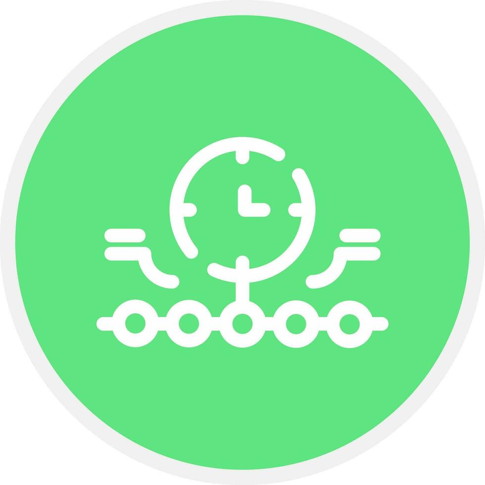 Circular Bending Process Creative Icon Design vector