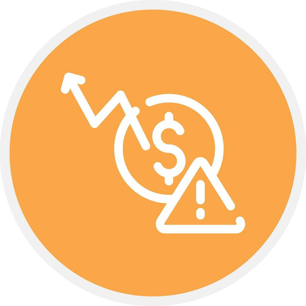 Macroeconomic Risk Creative Icon Design vector