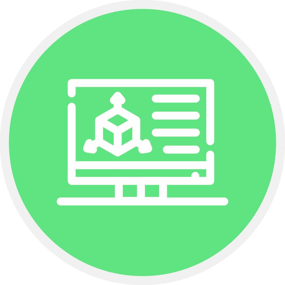 3D Modeling Creative Icon Design vector
