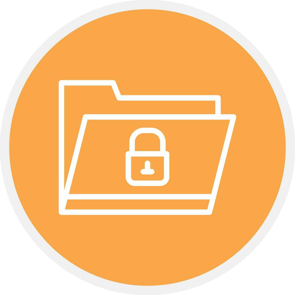 Locked Folder Creative Icon Design vector