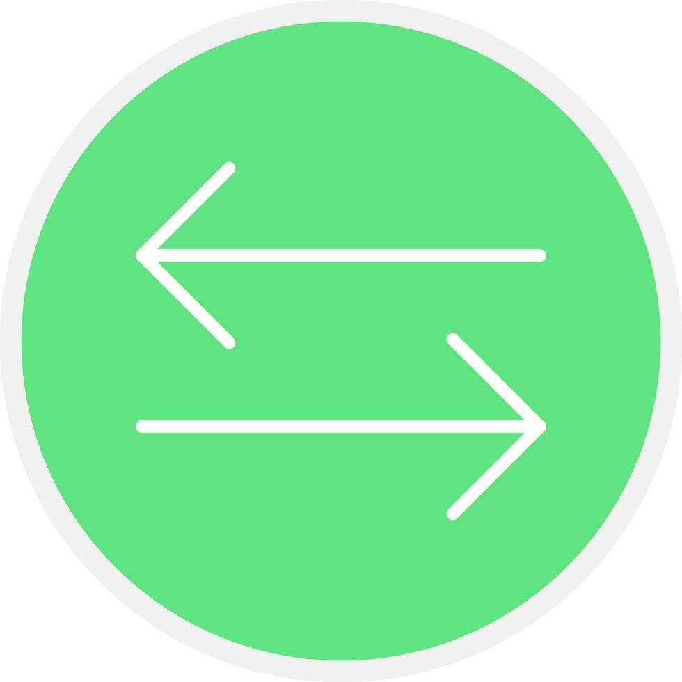 Double Arrow Creative Icon Design vector
