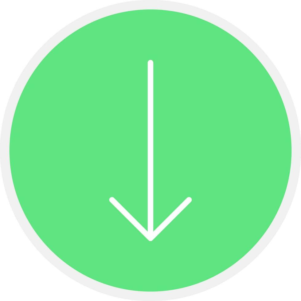 Down Arrow Creative Icon Design vector