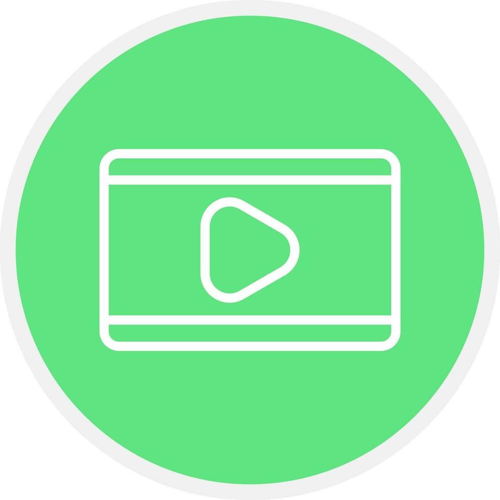 Video Play Creative Icon Design vector