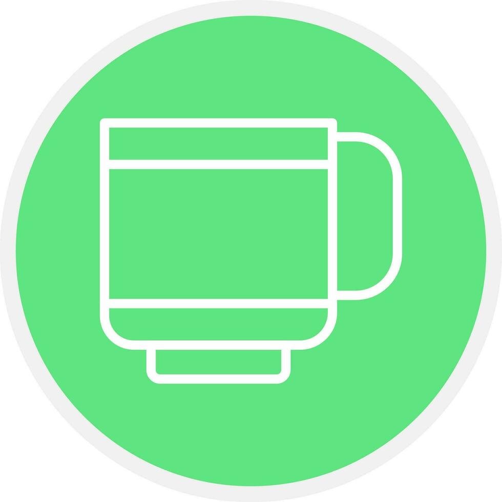 taza de diseño de icono creativo vector