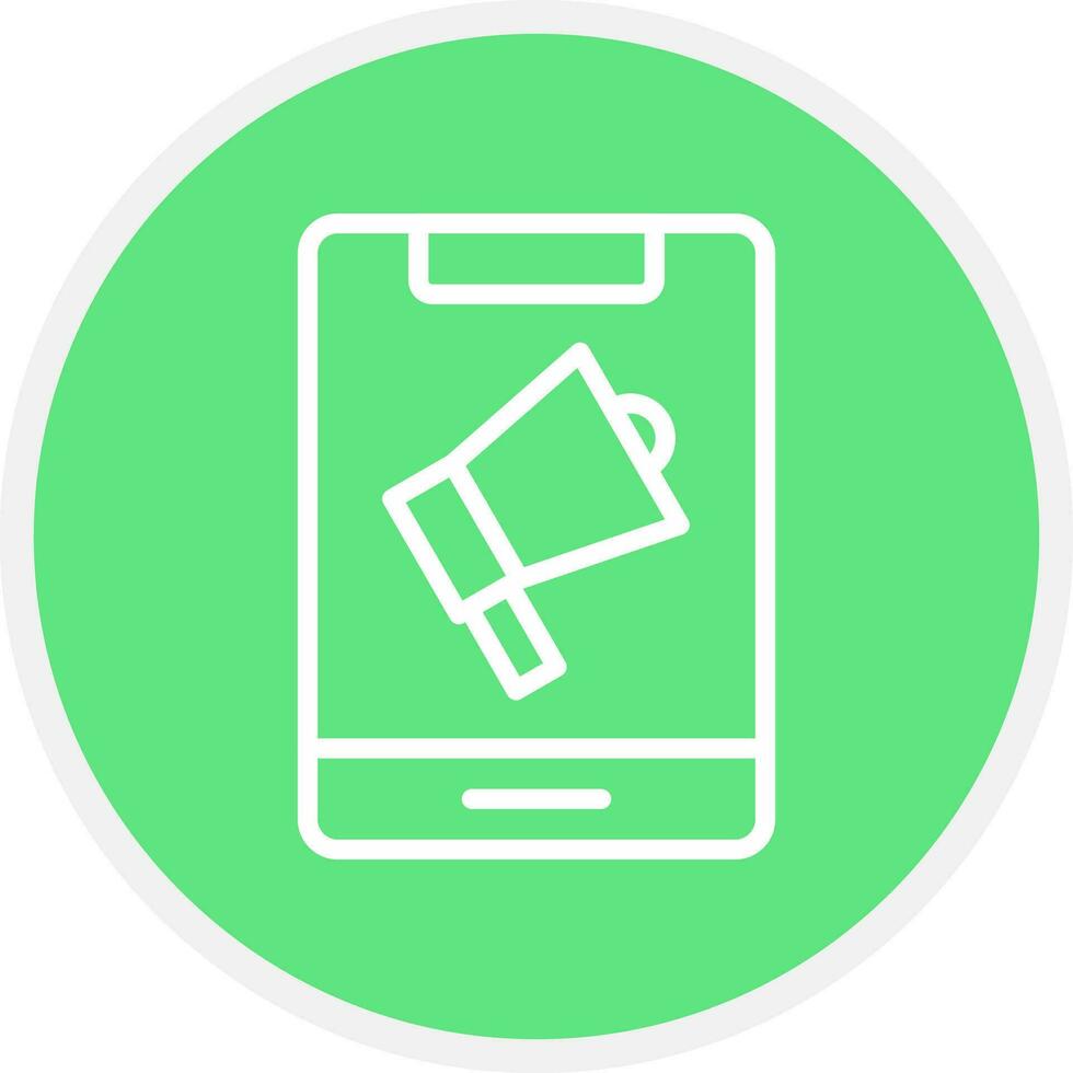 Online Ad Creative Icon Design vector