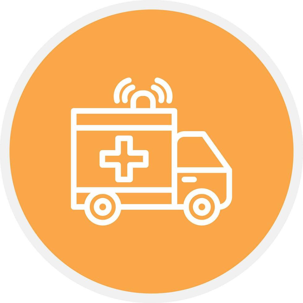 Ambulance Creative Icon Design vector