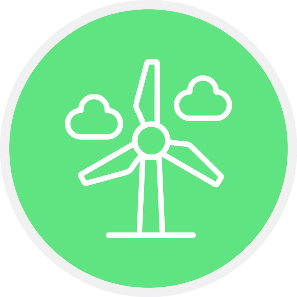 Wind Power Creative Icon Design vector