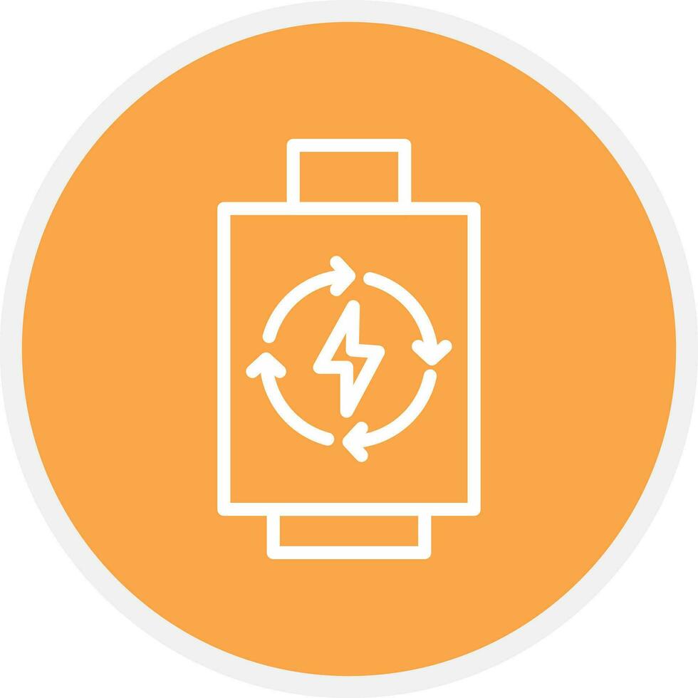 Rechargeable Battery Creative Icon Design vector