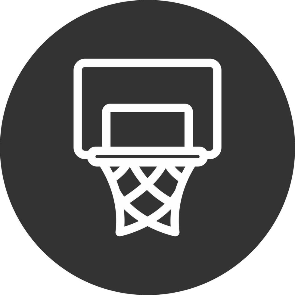 diseño de icono creativo de aro de baloncesto vector