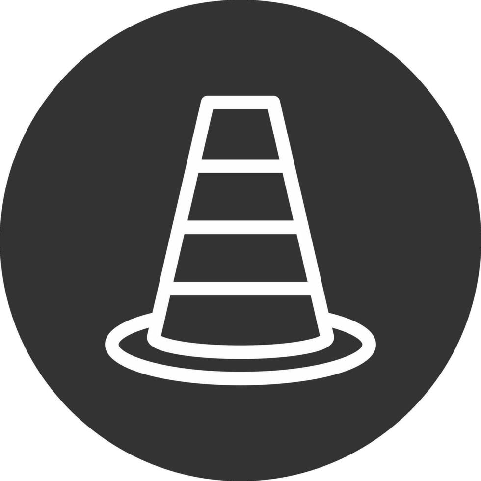 Traffic Cone Creative Icon Design vector