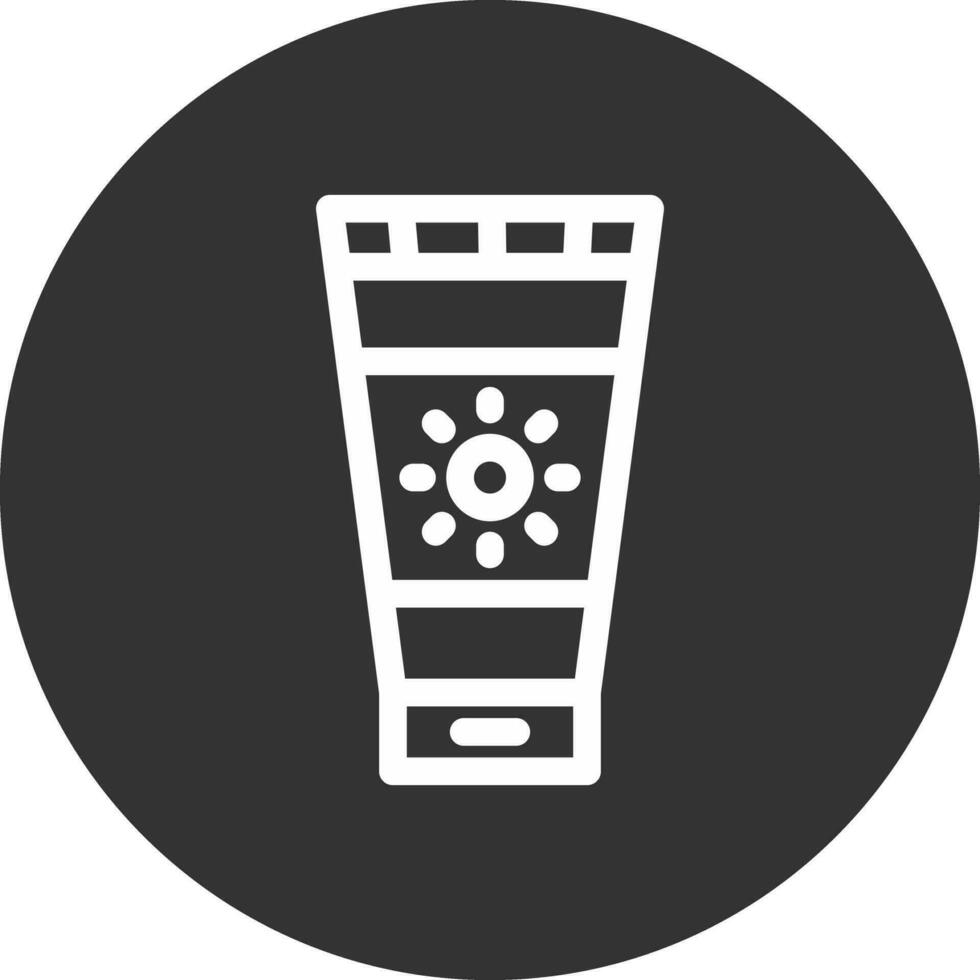Sunscreen Creative Icon Design vector