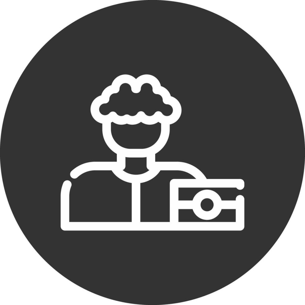 diseño de icono creativo de fotógrafo vector