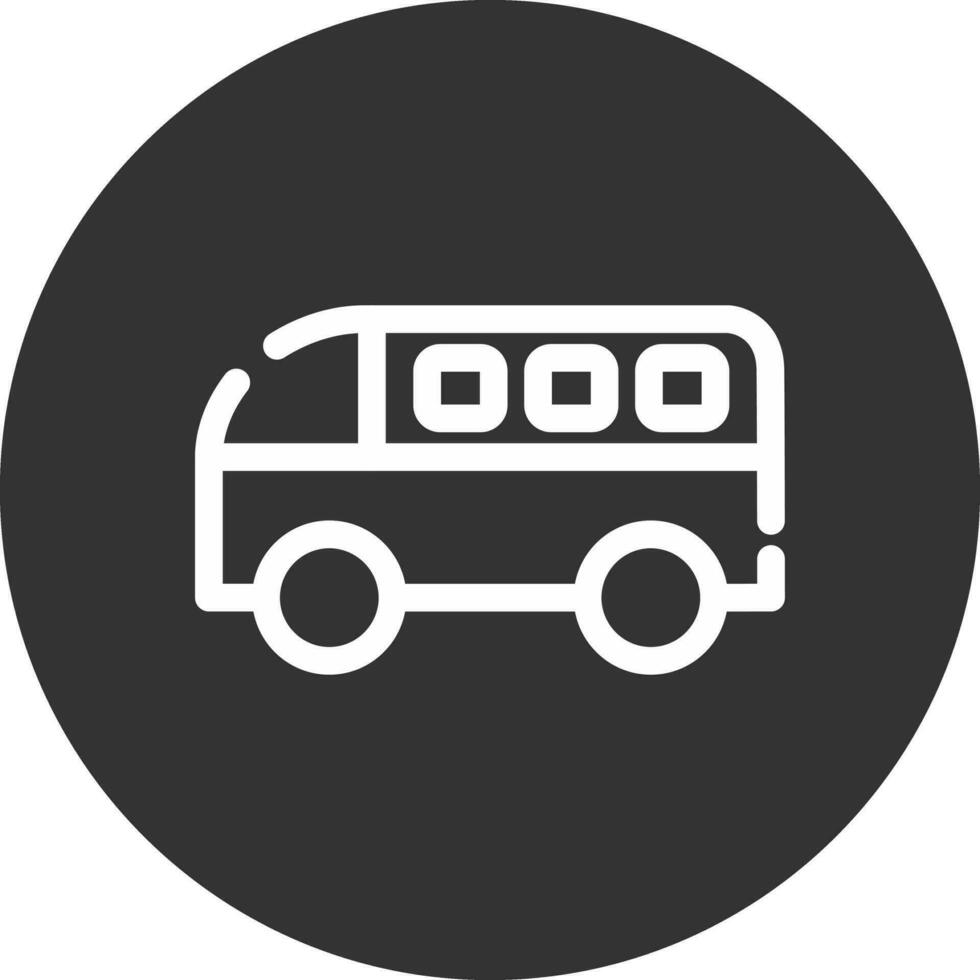 Minivan Creative Icon Design vector