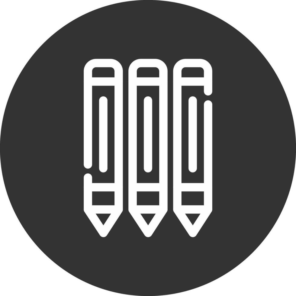 Pencils Creative Icon Design vector