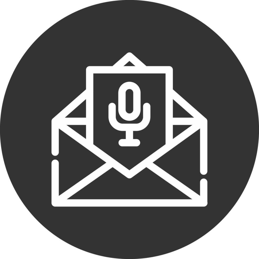 Voice Email Creative Icon Design vector