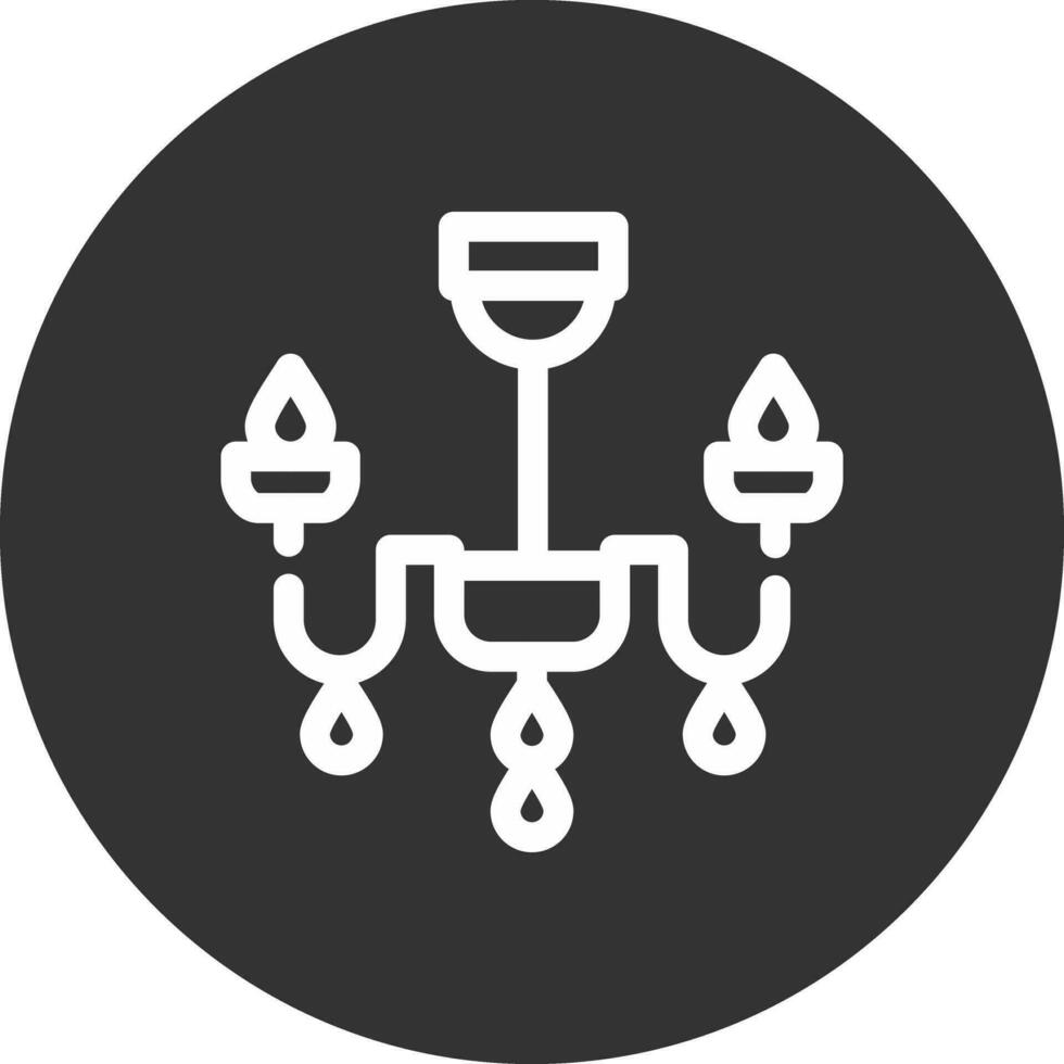 Chandelier Creative Icon Design vector
