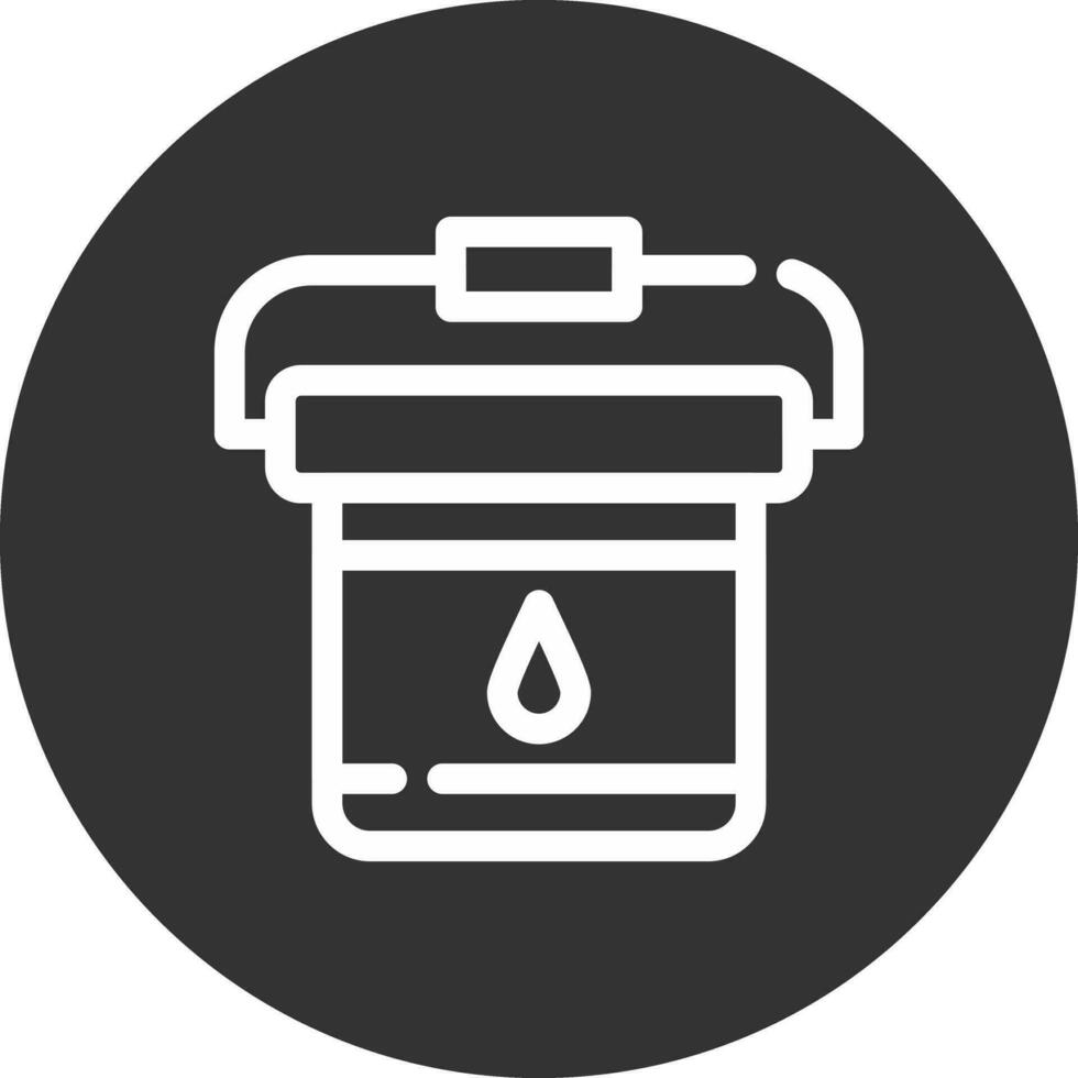 Paint Bucket Creative Icon Design vector