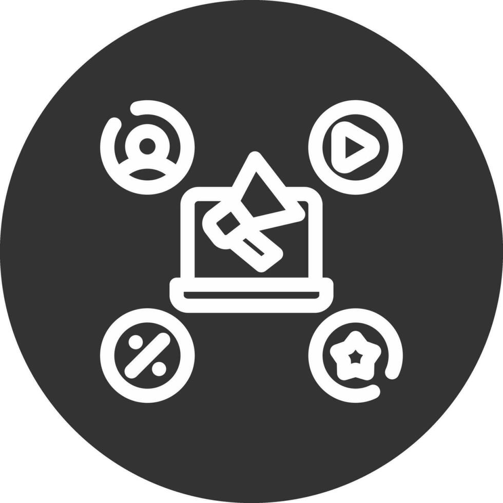 Advertising Creative Icon Design vector