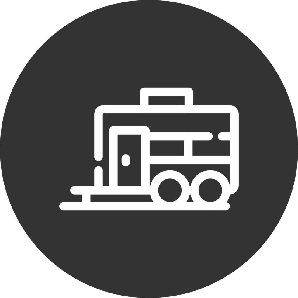 Line Inverted Circle vector
