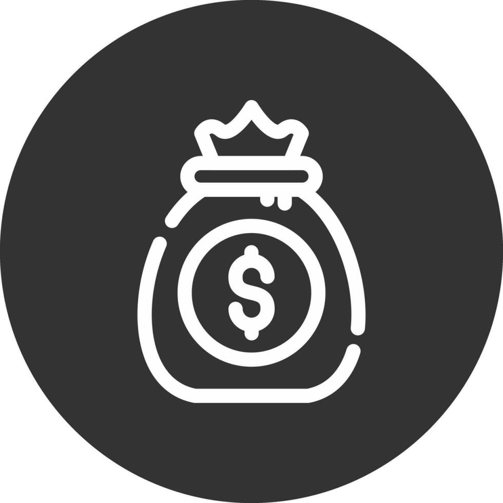 diseño de icono creativo de bolsa de dinero vector