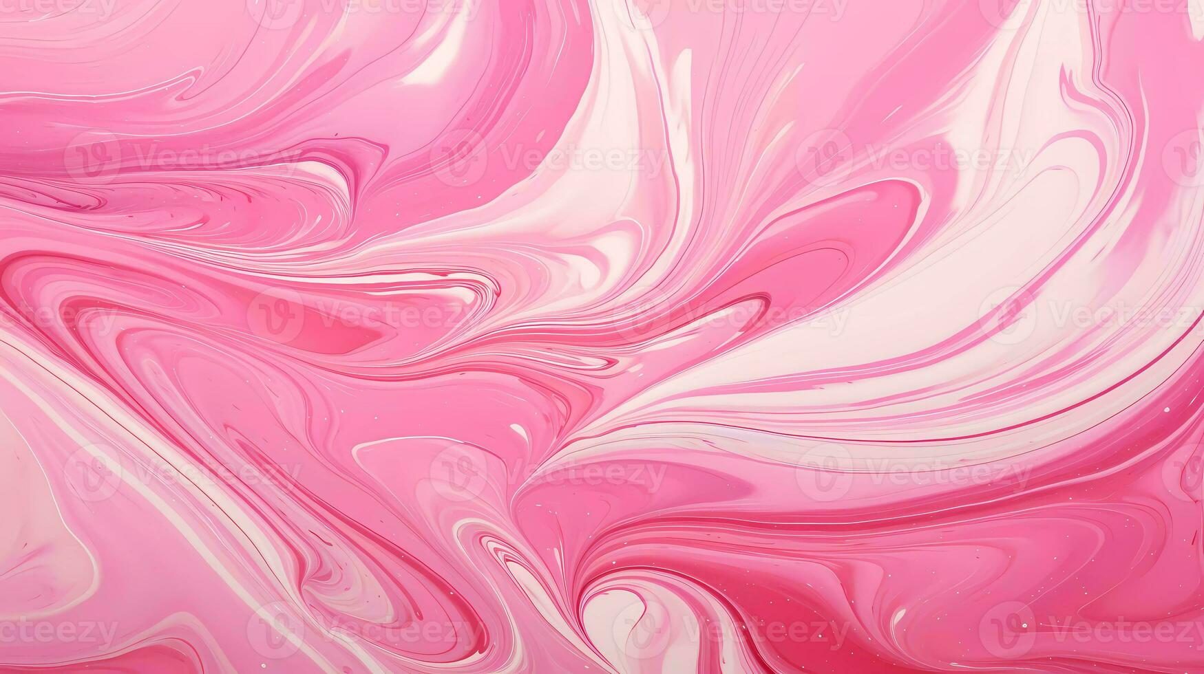 AI Generated Marble art painting red and pink abstract liquid paint pattern. Marbling wallpaper design with natural luxury style swirls. photo