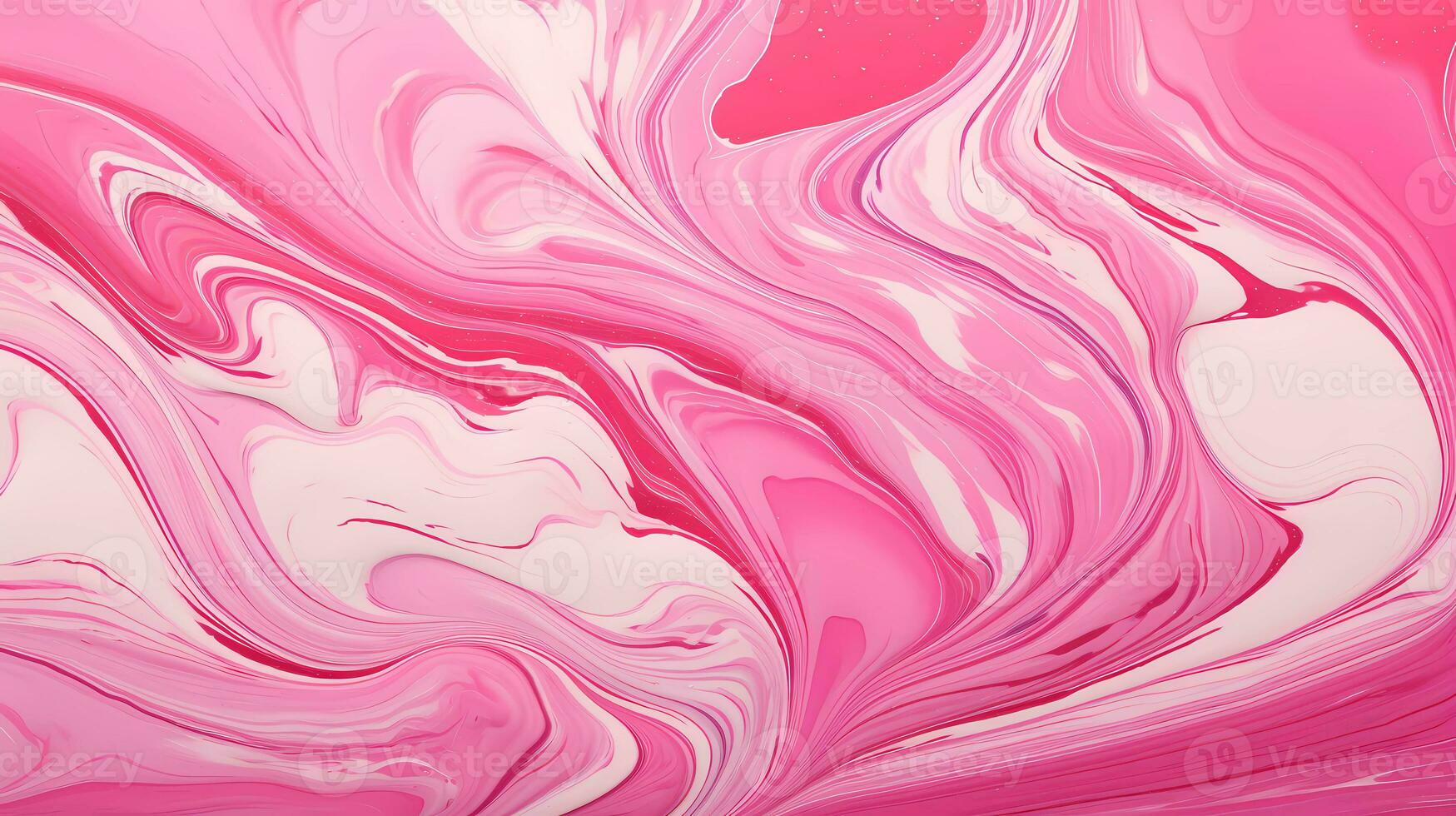 AI Generated Marble art painting red and pink abstract liquid paint pattern. Marbling wallpaper design with natural luxury style swirls. photo