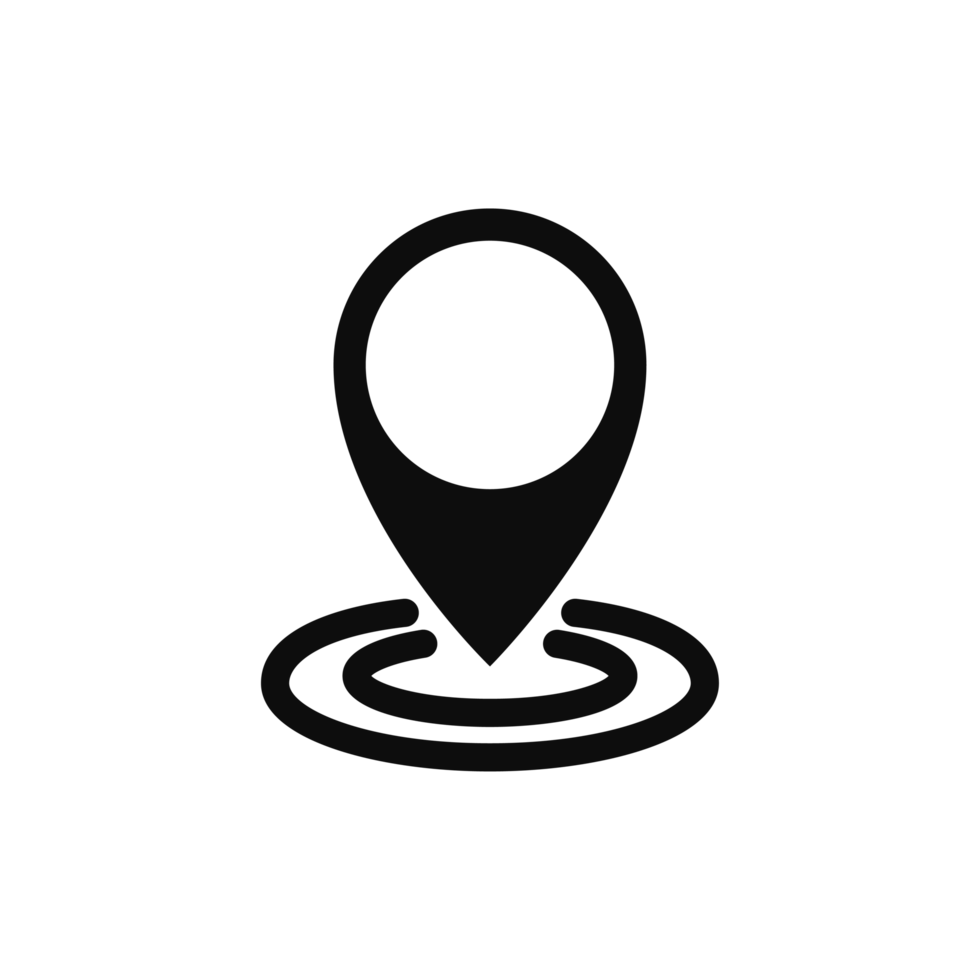 location Map isolated on transparent background png