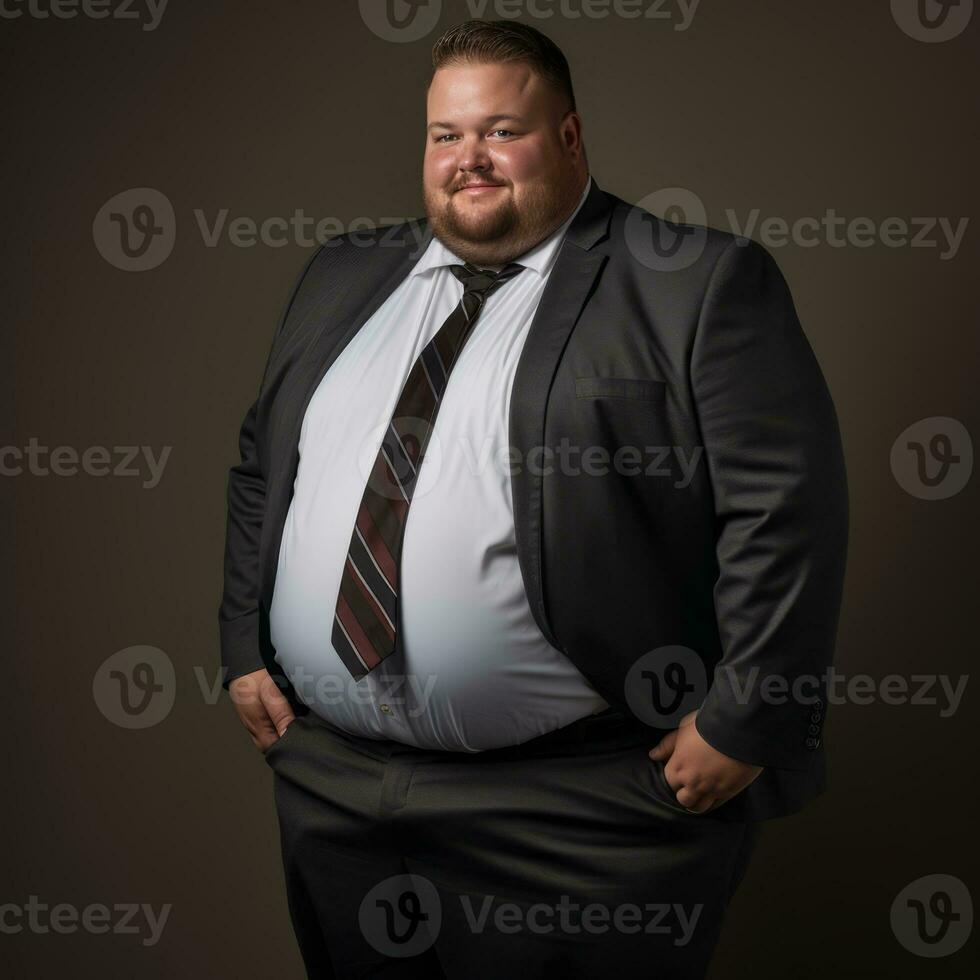 a man in a suit and tie posing for a portrait generative ai photo