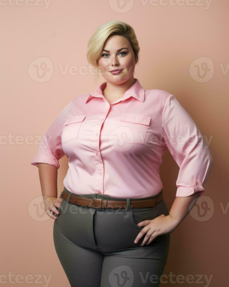 Pink shirt gray pants sale