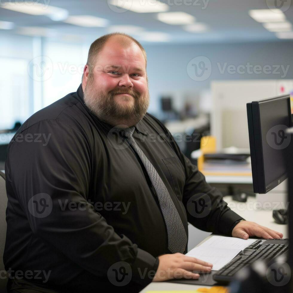 the man is wearing a black shirt generative ai photo