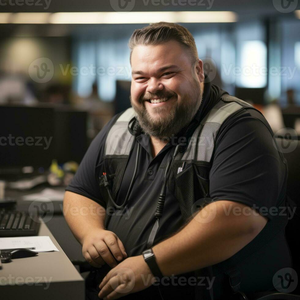 the man is smiling generative ai photo