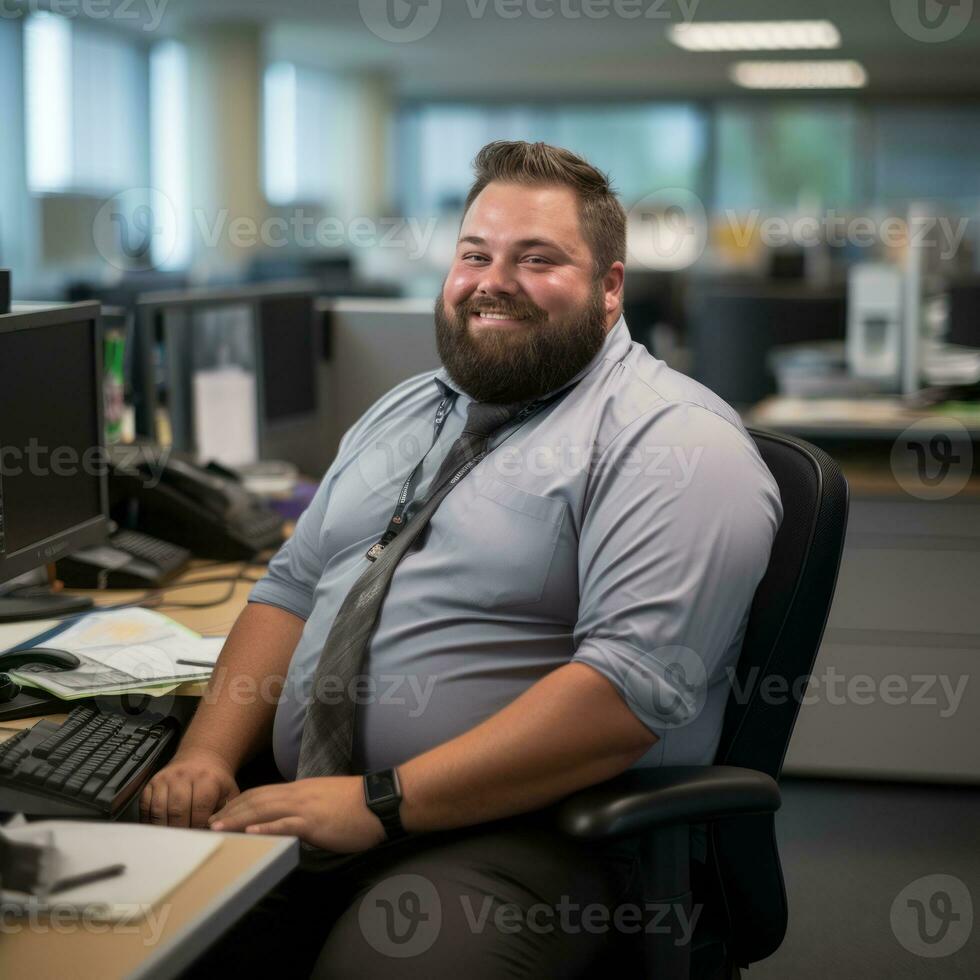 the man is smiling generative ai photo