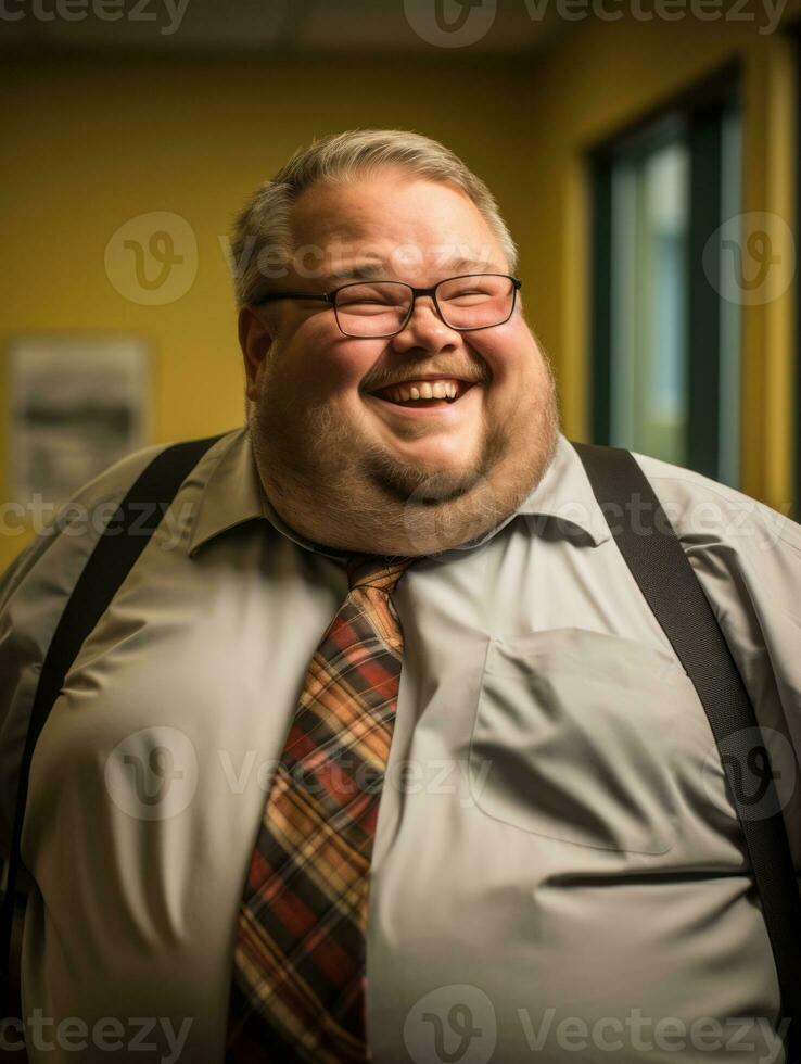 the man is smiling generative ai photo