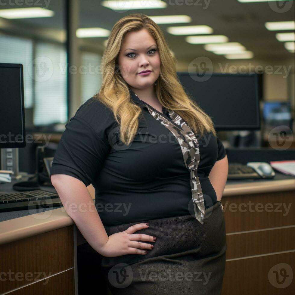 woman wearing a black shirt generative ai photo