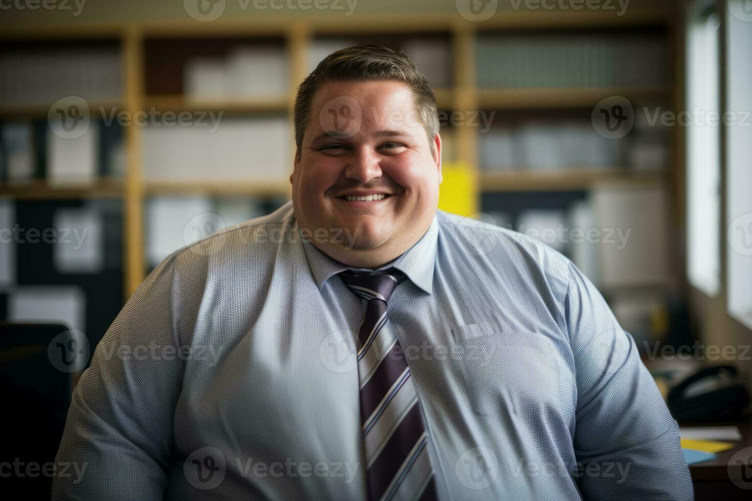 a man in a tie and shirt smiles for the camera generative ai photo
