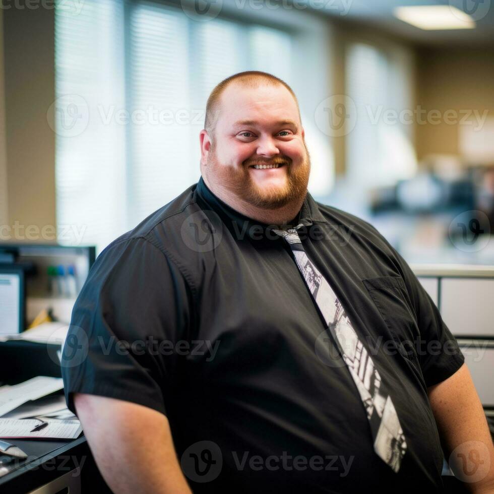 a man wearing a black shirt generative ai photo