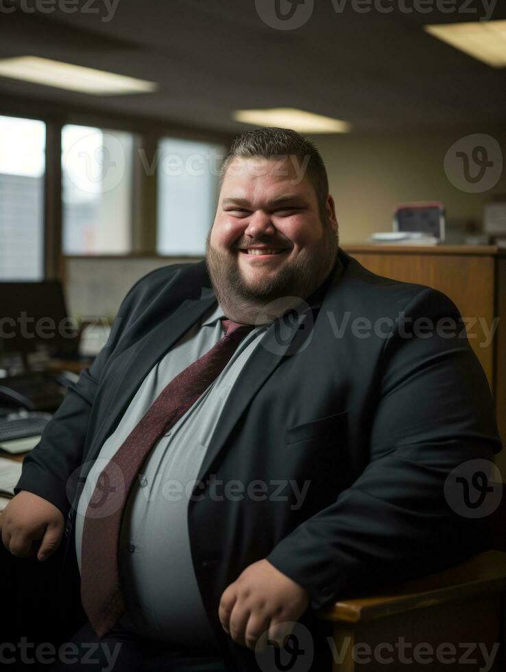 a man wearing a suit and tie generative ai photo