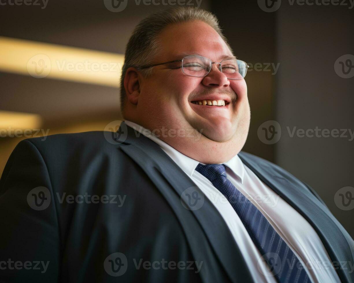 a man wearing a suit and tie generative ai photo