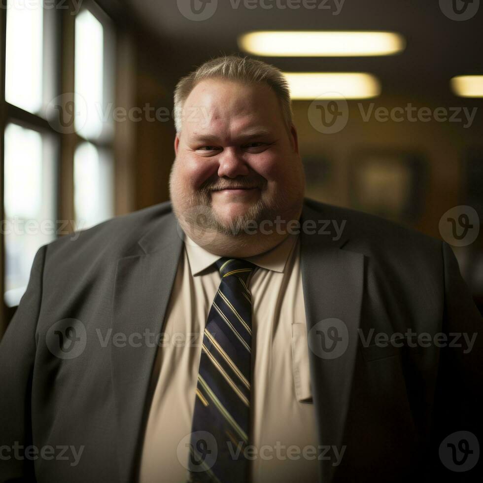 a man wearing a suit and tie generative ai photo