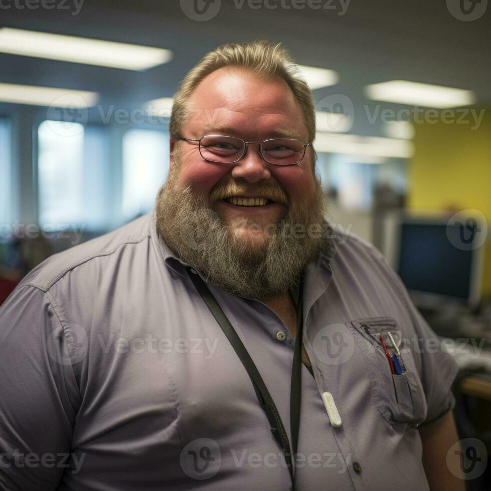 a man with a beard generative ai photo