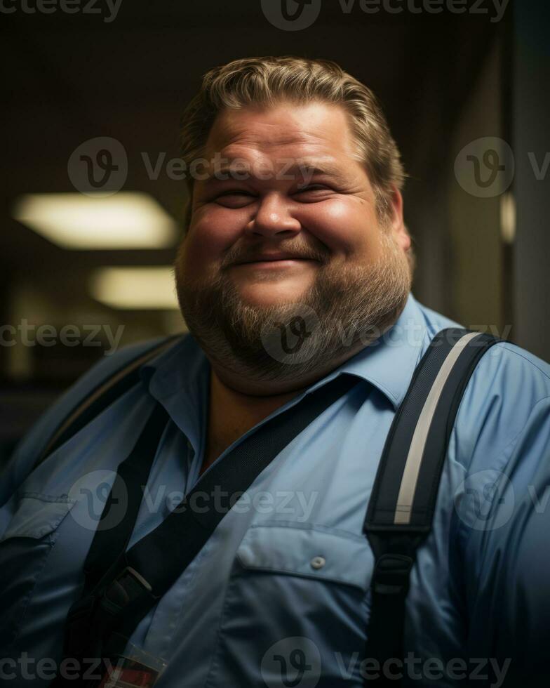 the man is smiling generative ai photo