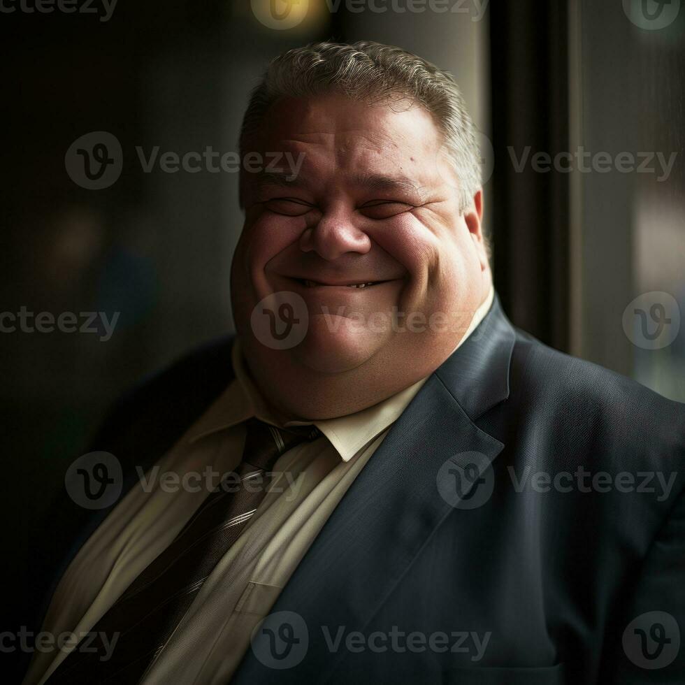 the man is smiling generative ai photo