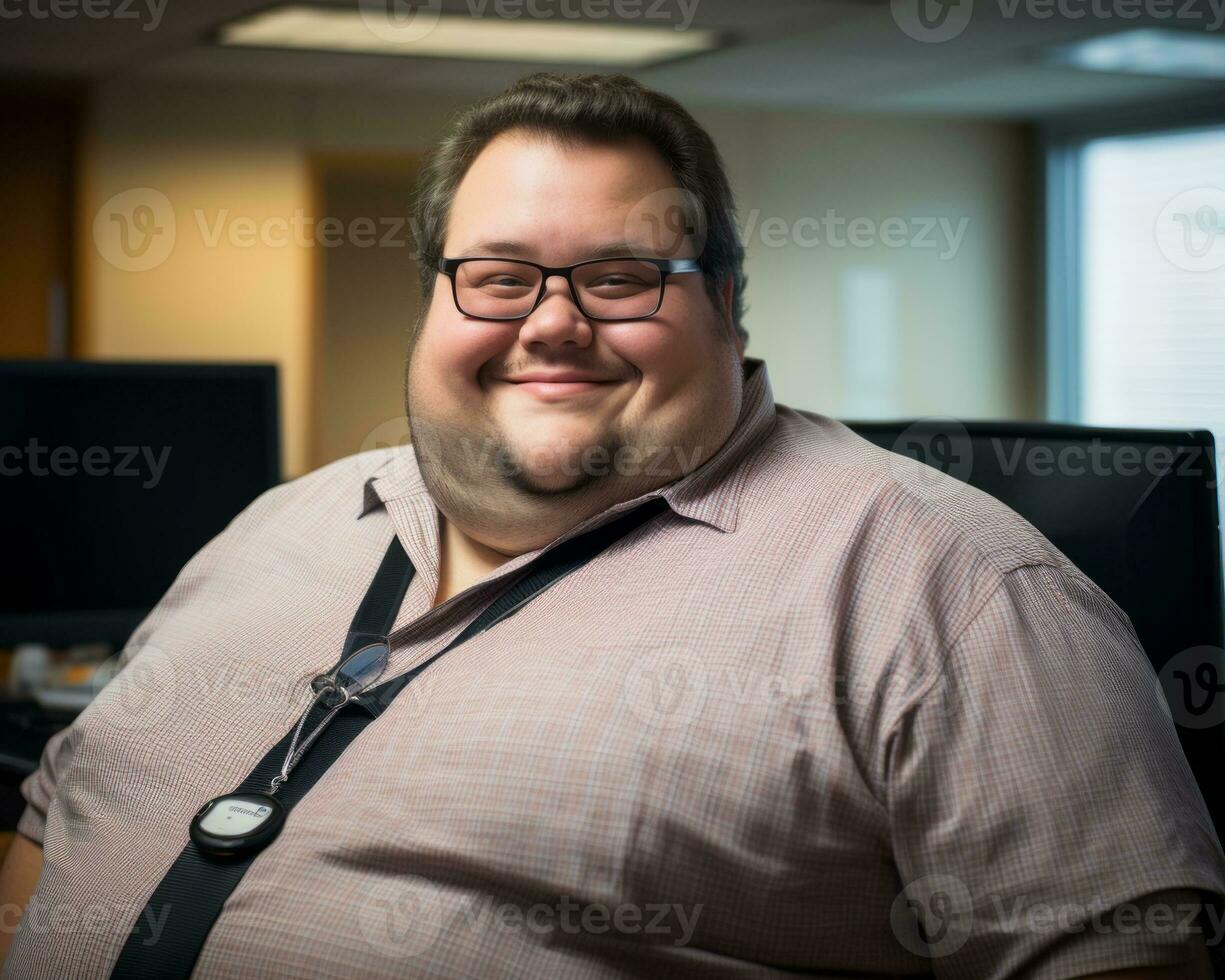 the man is smiling generative ai photo