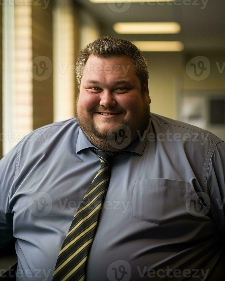 the man is smiling generative ai photo